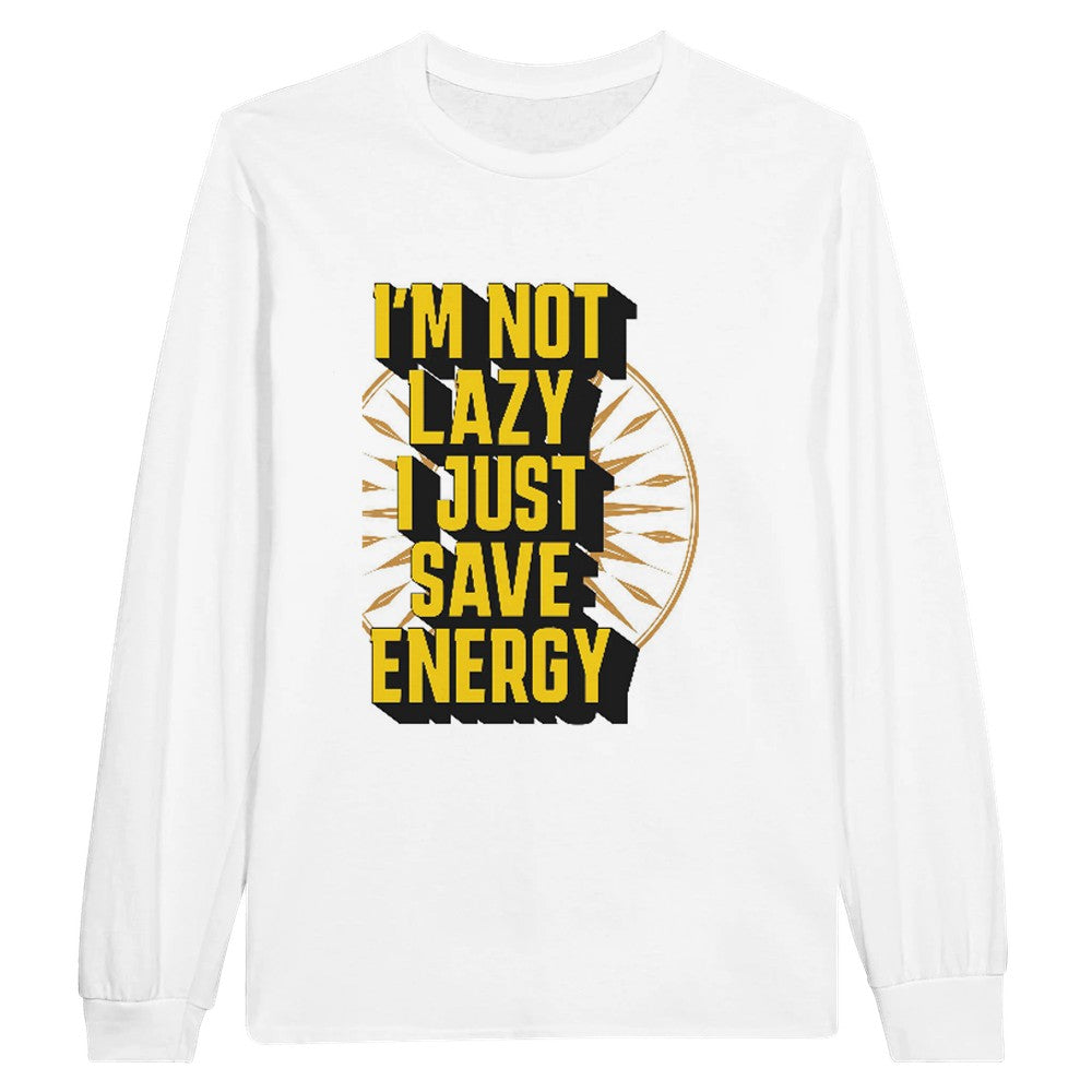 Camiseta Unisex de Manga Larga con Frases Graciosas – Comodidad y Estilo